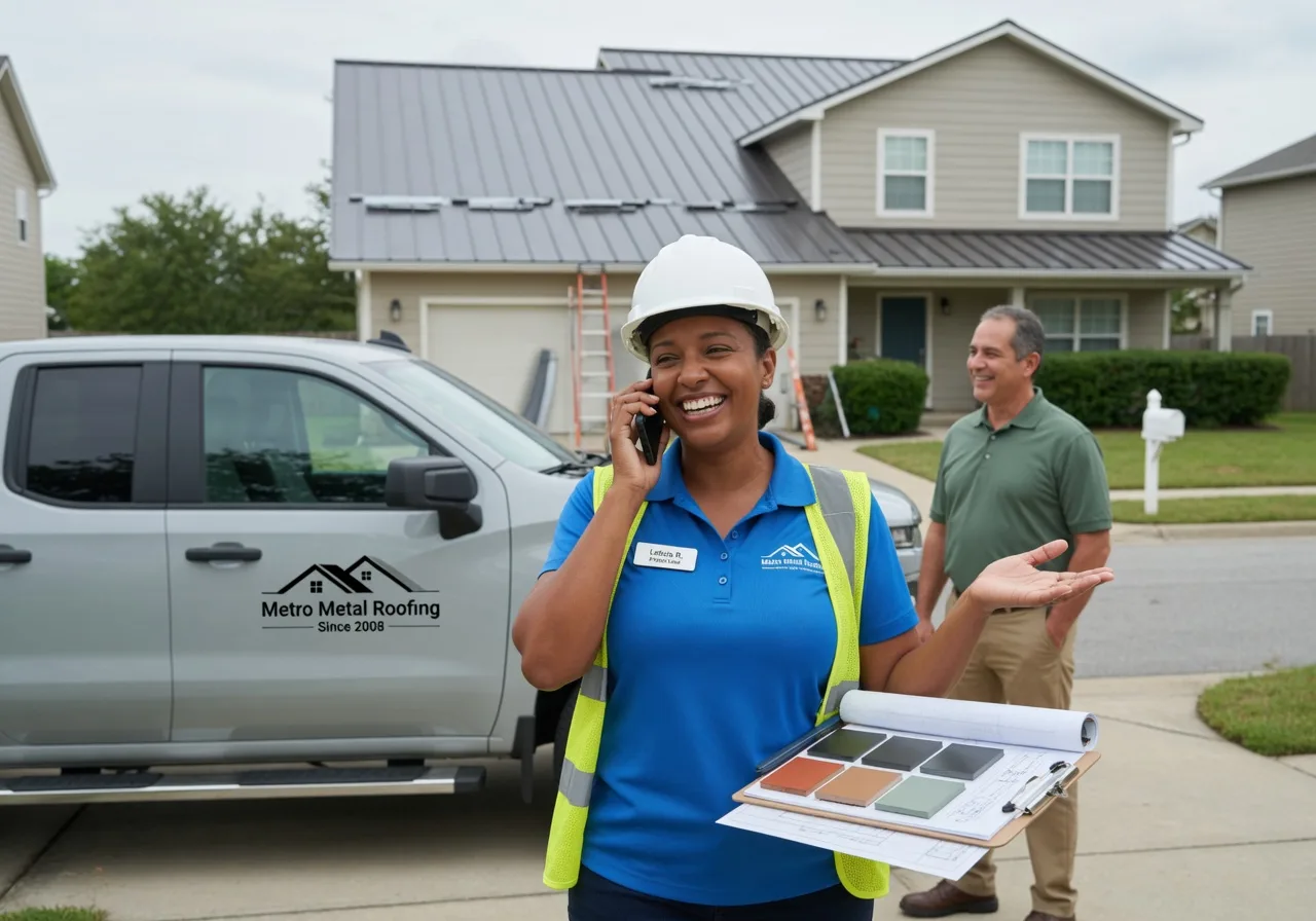 Storm Damage Metal Roof Repair in Fountain Hill, AR